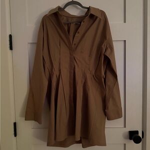 Anthropologie Pilcro Pintuck Mini Shirt Dress